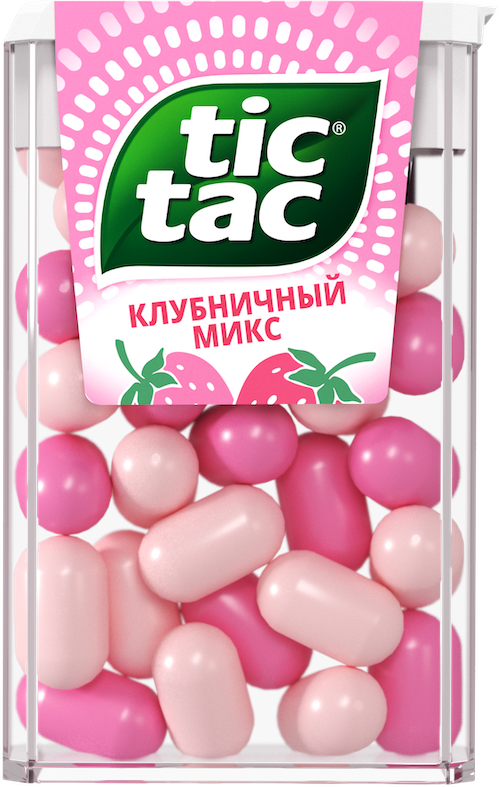 Упаковка Tic Tac® Клубничный микс